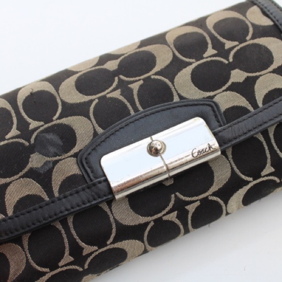 Coach signature logo hand bag/wristlet - Picture 3 of 13